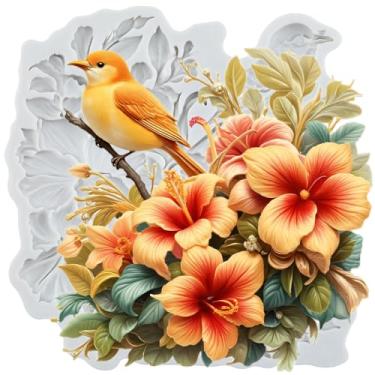 Imagem de MYPRACS Molde de silicone para fondant de flores para decoração de bolos de açúcar, topo de cupcake, pasta de goma de chocolate, argila de polímero