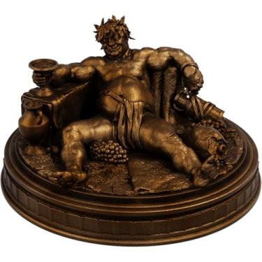 Imagem de Estátua Dionísio Mitologia Grega Estatueta Baco - Versão 4 (Cor Cobre Antigo)