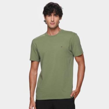 Imagem de Camiseta Tommy Jeans Lisa Masculina, Verde escuro, GG