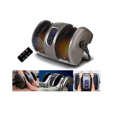 Imagem de Massageador De Pés Elétrico Shiatsu Foot Bivolt Relaxmedic Cor Prateado 127v/220v Colorido