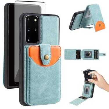 Imagem de Asuwish Capa de celular para Samsung Galaxy S20 5G 6,2 polegadas capa carteira celular compatível com protetor de tela de vidro temperado Magsafe suporte fino suporte de cartão de crédito ID S 20 20S
