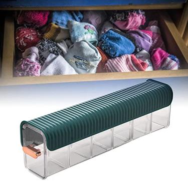 Imagem de GLOGLOW Suprimentos de Armazenamento Gaveta de Montagem Em Parede de Plástico Removível Com Alça Dourada para Armazenamento de Quarto, Transparente, Organizador de Roupas íntimas de Parede de 10,6