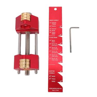 Imagem de Fafeicy Kit de Afiação Preciso para Carpinteiro Guia de Afiação Com Roda de Rolo e Medidor de ângulo de 0,1 a 3,3 Polegadas de Largura para Pedras de Amolar Pedras de óleo