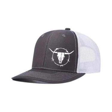 Imagem de Boné De Beisebol De Malha Com Estampa De Cabeça De Touro Para Esportes
