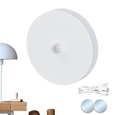 Imagem de Luz Interior com Sensor de Movimento, Lampada LED Regulavel Com 2 Niveis De Brilho, Iluminacao Recarregavel Magnetica Para Baixo De Armarios, Para Cozinha Quarto Escadas Casa De Banho E Despensa