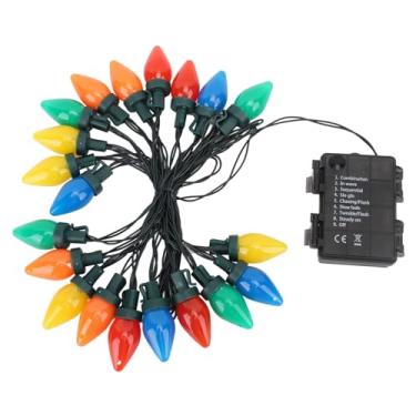 Imagem de Luzes de fita LED C9 5m 20 morango para decoração interiores pátio casamento festa feriado com controle remoto