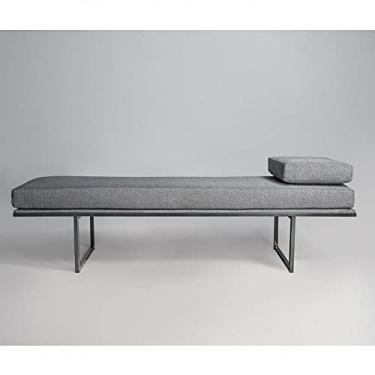 Imagem de Puff em Linho 180cm Galli Sofani Cinza/1455/grafite