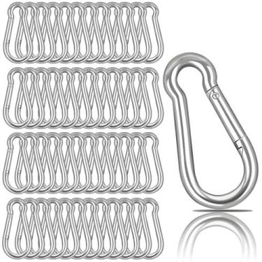 Imagem de Mosquetões Spring Snap Hook YEAZHEN M6 150 unidades de aço galvanizado