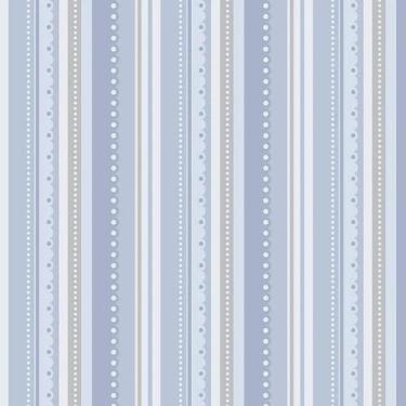 Imagem de Tecido Tricoline Listrado First Toys Azul - Fuxicos e Fricotes - 50 x 