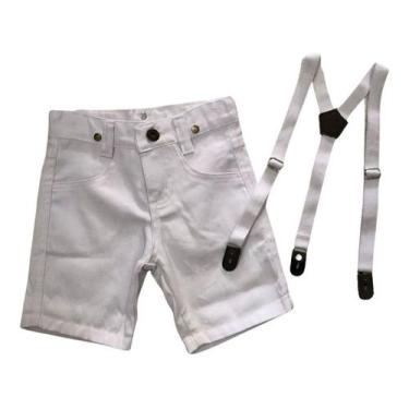 Imagem de Bermuda Com Suspensório Infantil - Várias Cores - Pequenos Encantos Ba