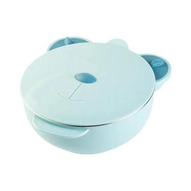 Imagem de Prato Dividido Para Bebês Com Base De Sucção, Bandeja Térmica Antiderr