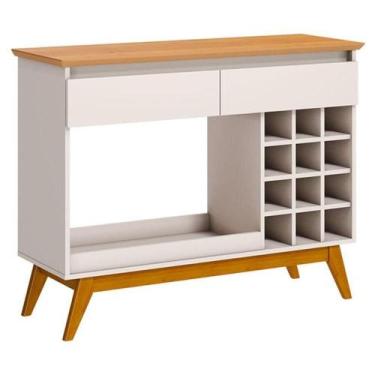 Imagem de Aparador Para Sala Classic Ad Off White Nature - Imcal - IMCAL MÓVEIS