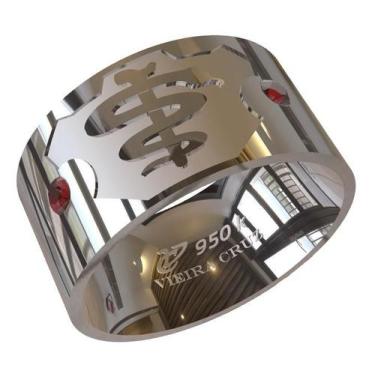 Imagem de Anel de Formatura em Prata de Odontologia - Vieira Cruz Joias