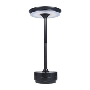 Imagem de Lâmpada de Mesa Metal Minimalista Moderna Controle Escritório LED Sem Fio Cabeceira 3 Cores Luz Regulável Etapas Recarregável para Restaurante Cafeter