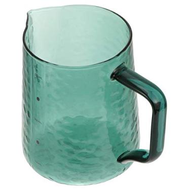 Imagem de Copo medidor de vidro para leite Jarro para espuma de leite Jarro para vaporizador Copo para espuma de leite Jarro para espuma com alça para máquina de café expresso Leite com leite 500ml copo medidor