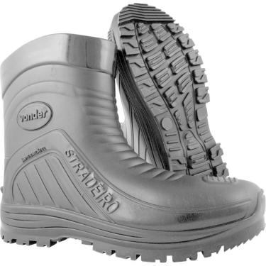 Imagem de Bota De Pvc Preta Cano Médio S/ Forro 42 Vonder Plus