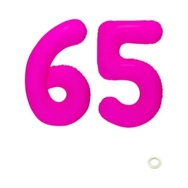 Imagem de Balão Digital Brilhante Vermelho Rosa Para Decoração De Festa De Anive