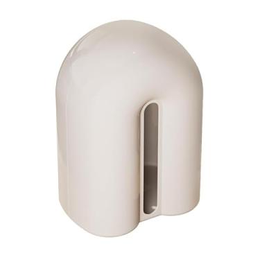 Imagem de Caixa de lenços vertical de mesa prática sala de jantar decoração guardanapo dispensador facial organizador (branco)