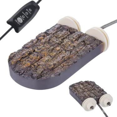 Imagem de Poleiros para Gaiola | Pedra Aquecida Para Poleiro de Aves Pequenas - Suporte de Habitat Aquecido Suprimentos para Animais de Estimação Pequenos Periquito Ouriço Hamster