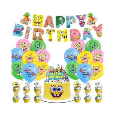 Imagem de Suprimentos Para Festa De Aniversário Do Bob Esponja E Patrick Estrela