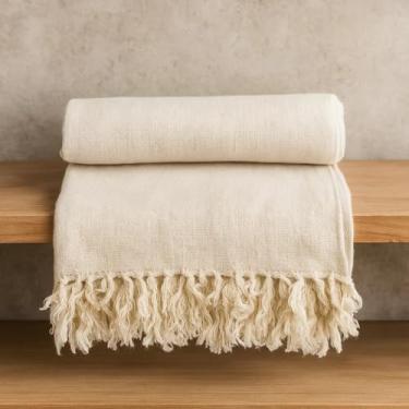 Imagem de Manta para Sofá Gigante 2.40x1.80 Mts Algodão Tipo Capa Decoração Quarto e Cama (POP 2,20 X 1,50 CRUA)