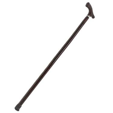 Imagem de Bengala Ortopédica Madeira Lisa Cabo Tradicional Preto T19 - Indaia