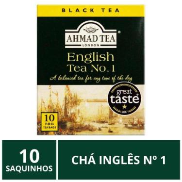 Imagem de Chá Inglês Ahmad Tea, Inglês No. 1, 10 saquinhos