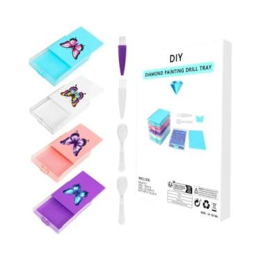 Imagem de Bandeja De Ferramentas Para Pintura Diamante 5D Com Suporte, Acessório