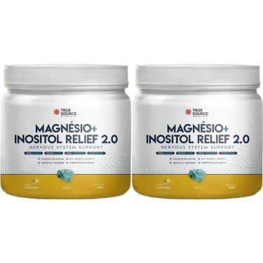 Imagem de Kit 2X True Magnésio + Inositol Relief 2.0 - 375g Maracujá - True Source-Masculino