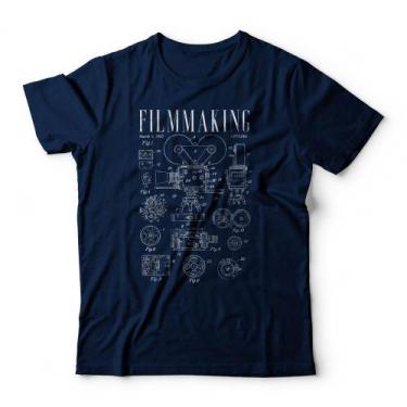 Imagem de Camiseta Filmmaking - Studio Geek, M, Azul marinho