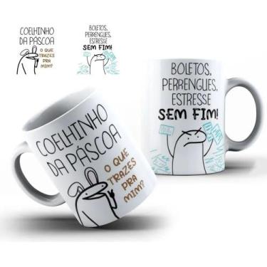 Imagem de Caneca De Porcelana Personalizada Pascoa Chocolate - JCL STORE, Índigo