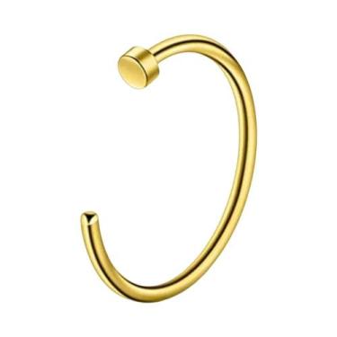 Imagem de Argola De Aço Inoxidável Para Nariz 18G 20G Estilo Simples Piercing De