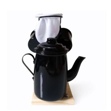 Imagem de Xícara Café Gourmet, Suporte, Coador, c/ 2 Canecas 80ml, Bule 500 ml P