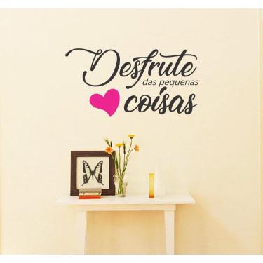 Imagem de Adesivo Decorativo De Parede Desfrute Das Pequenas Coisas