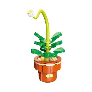 Imagem de Conjunto De Blocos De Montar DIY Para Meninas: Buquê De Flores Eternas