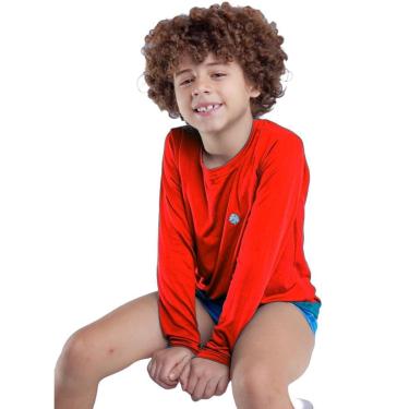 Imagem de Blusa Infantil Uv50+ Térmica Menino Proteção Solar Segunda Pele-Masculino