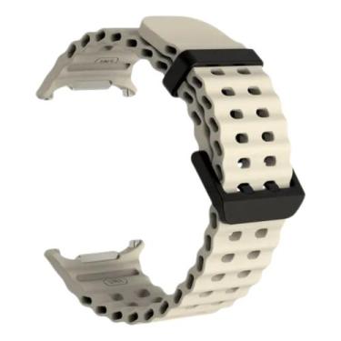 Imagem de Pulseira Poolsy Silicone Compatível Com Samsung Galaxy Watch 7 Ultra 4