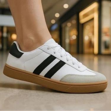 Imagem de Tênis casual feminino streetwear urbano sola reta-Feminino