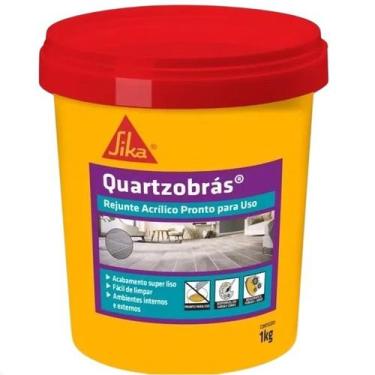 Imagem de Rejunte Acrilico Quartzobras para Pisos e Paredes 1KG Branco