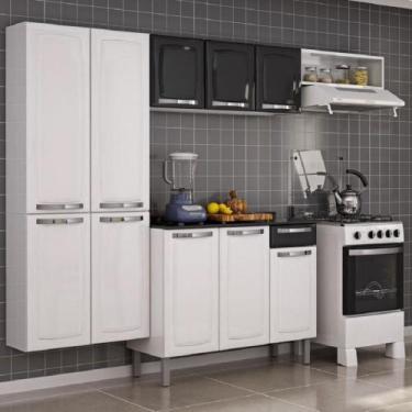 Imagem de Cozinha Itatiaia Completa 04 peças 10 portas em aço com balcão, Branco