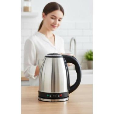 Imagem de 2x Chaleira Elétrica 1.8L Termostato Café/Chá/Chimarrão 220V - Congrat