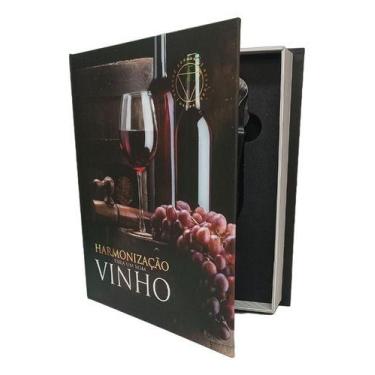 Imagem de Kit Vinho Abridor Saca Rolhas Tampa Dosador Livro 05 Peças - Kadê