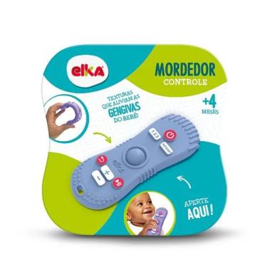Imagem de Mordedor Infantil Controle Remoto Cinza Elka 1121