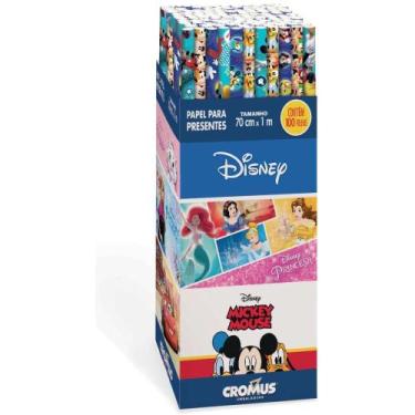 Imagem de Papel Presente 100X70CM. Disney Sortidos DP.C/100 - Cromus