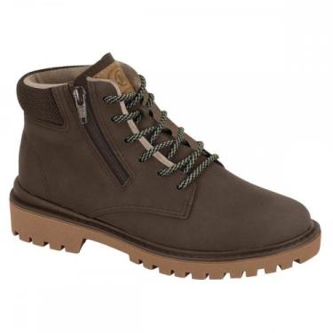 Imagem de Bota Molekinho 2817132 Coturno Menino Infantil, Marrom, 28