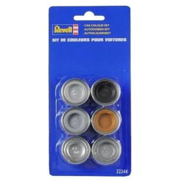Imagem de Kit Com 6 Latas De Tinta Sintética Para Carros 32344 Revell 32344