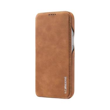 Imagem de Capa De Telefone Em Couro Com Fecho Flip Para iPhone 12 13 14 15 16 17