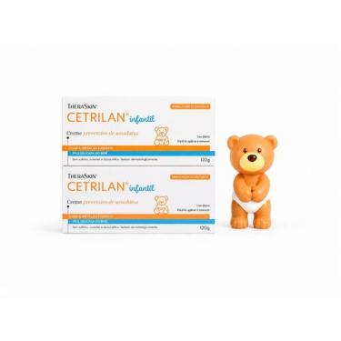 Imagem de Kit 2 Cetrilan Creme Assaduras 120g Theraskin + Urso Brinde 8cm Proteç