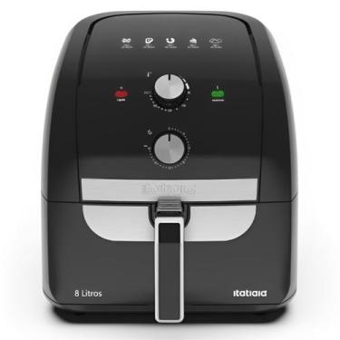 Imagem de Fritadeira Air Fryer Itatiaia Forno 8l 127v 1900w Inox Preta, Preto, 1