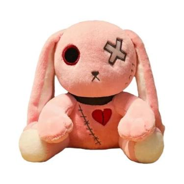 Imagem de Brinquedo De Pelúcia Coelho Gótico Assustador De 25cm, Boneco De Terro